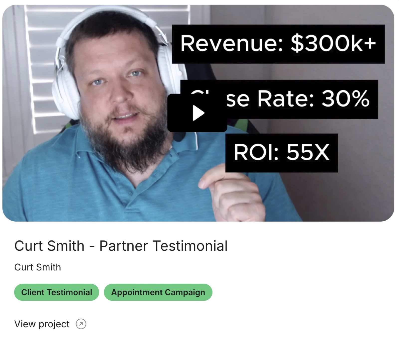 A second Promise Kept client video testimonial